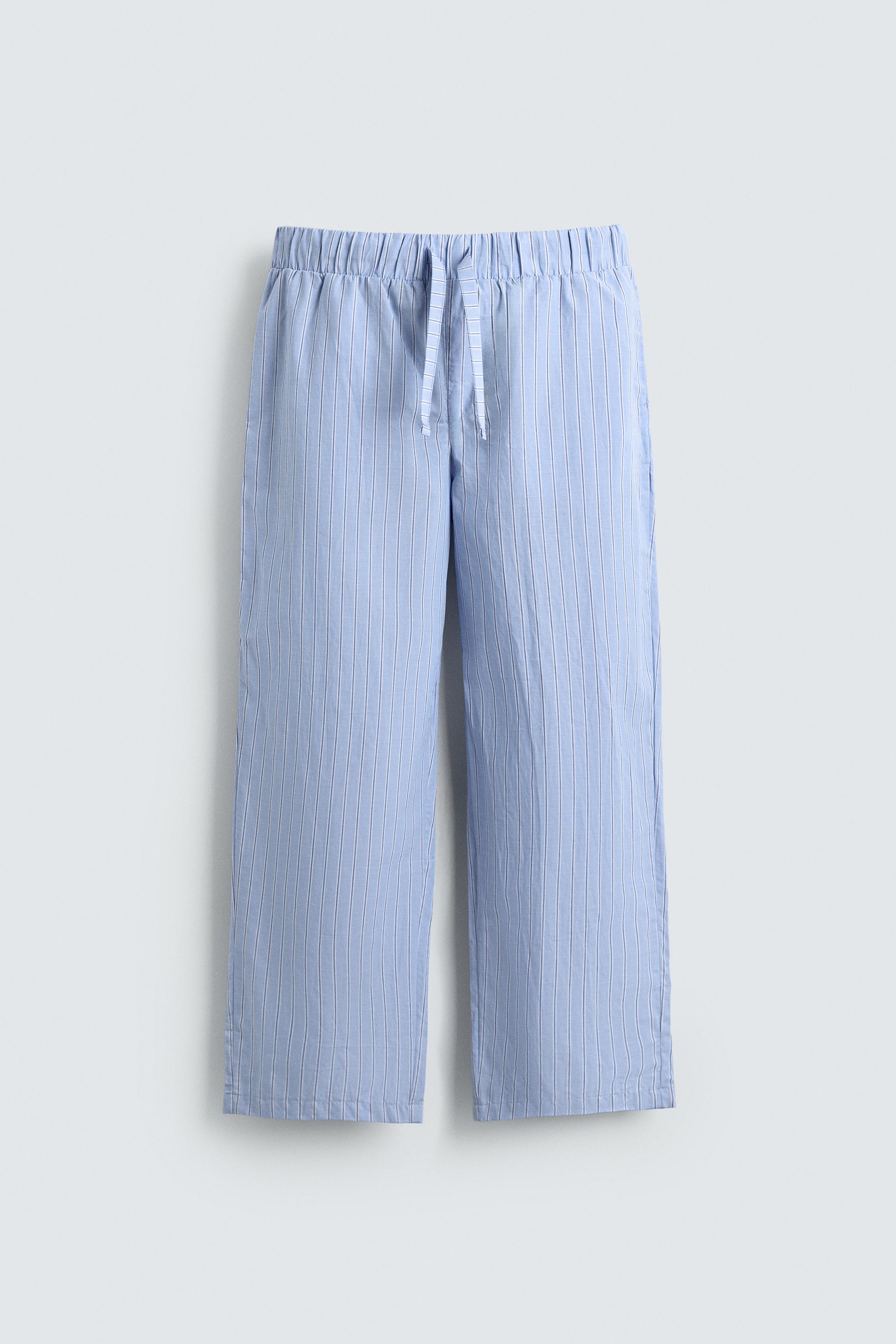 STRIPED PANTS PAJAMA SET